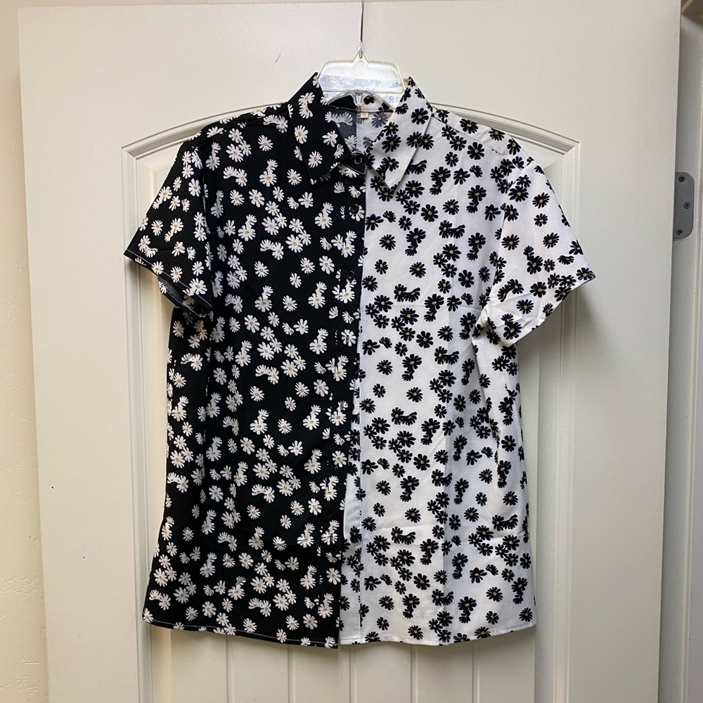 Flower print blouse